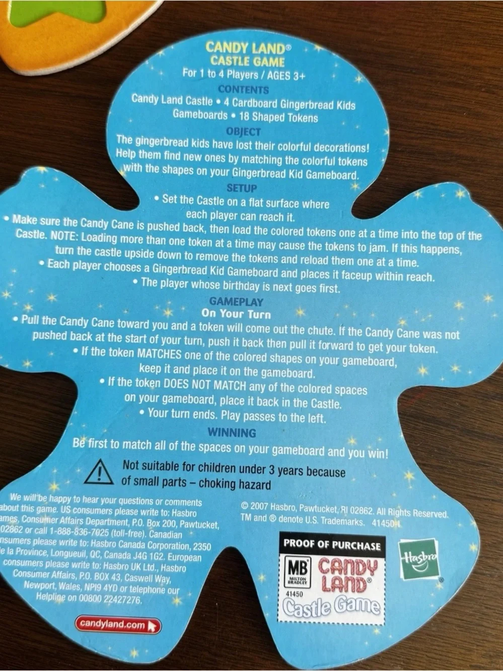 Rare Candy Land Castle Game Shape-Sorting Learning Fun Preschool Toddler